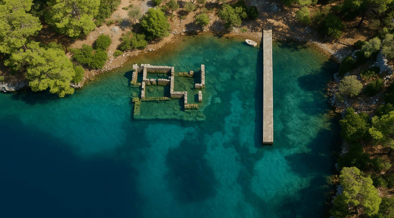 Göcekte Kleopatra Hamamı Koyu ve Efsanesi