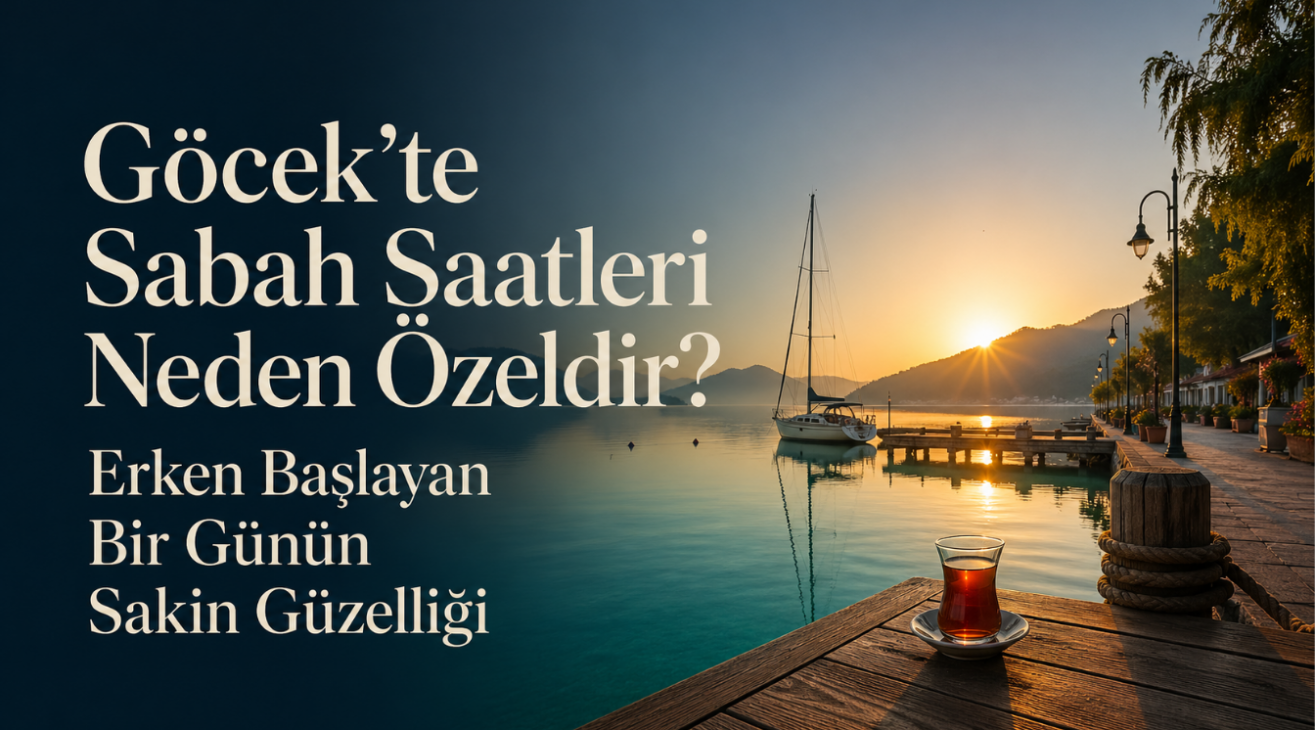 Göcek’te Sabah Saatleri Neden Özeldir? Erken Başlayan Bir Günün Sakin Güzelliği
