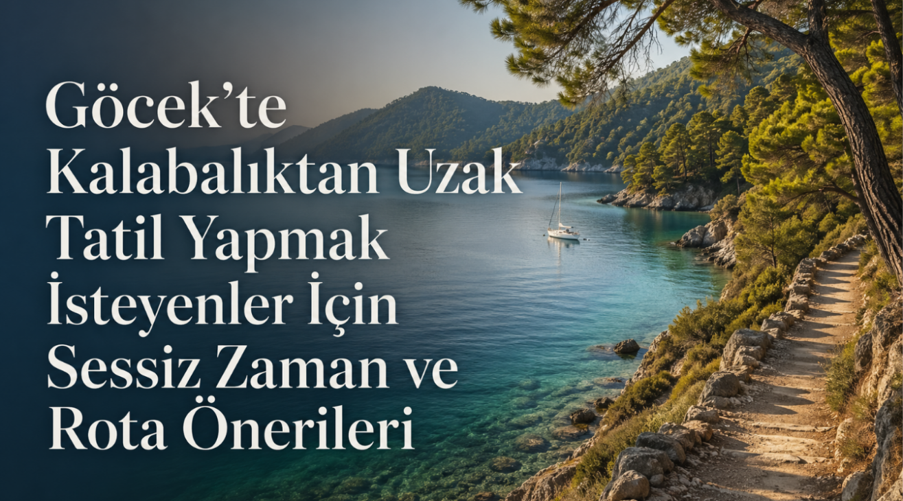 Göcek’te Kalabalıktan Uzak Tatil Yapmak İsteyenler İçin Sessiz Zaman ve Rota Önerileri