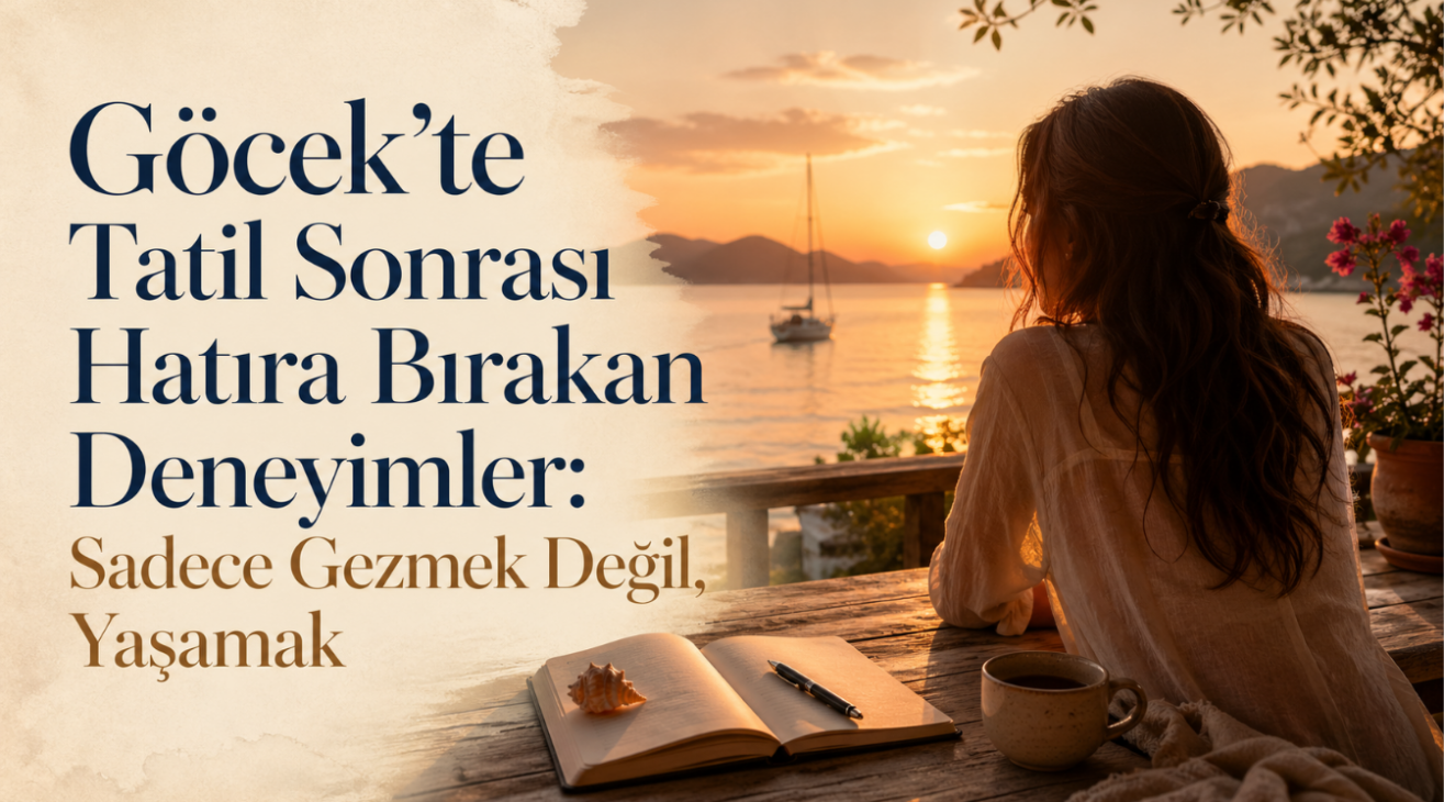 Göcek’te Tatil Sonrası Hatıra Bırakan Deneyimler: Sadece Gezmek Değil, Yaşamak